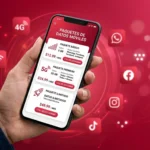 Comprar paquetes Claro El Salvador - Smartphone con opciones de paquetes de datos móviles