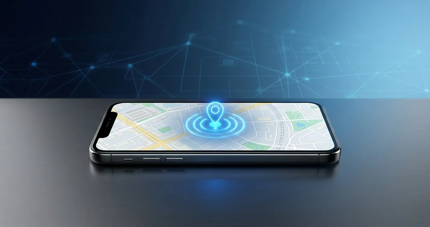 Cómo rastrear un celular perdido gratis - Smartphone mostrando mapa de geolocalización en pantalla