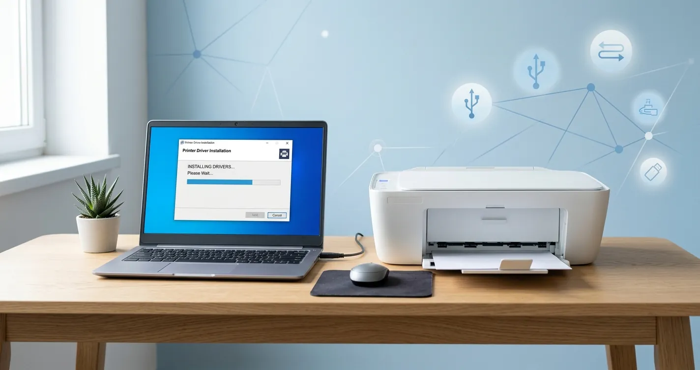 Instalar impresora Canon PIXMA MG2522 sin disco - configuración en computadora con cable USB