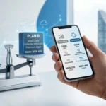Pospago vs prepago México - Smartphone comparando planes móviles de telefonía