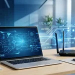 Cómo cambiar dirección IP - Laptop y router Wi-Fi con conexiones de red