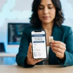 Contratar plan Telcel en línea - Persona activando un plan móvil desde su smartphone