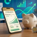 Mejores Afores en México 2026 - Smartphone con app de ahorro para el retiro y rendimientos al alza