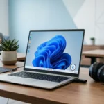 Activar Bluetooth en Windows 10 y 11 - laptop con icono de Bluetooth y dispositivos inalámbricos