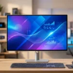 Cómo elegir monitor para PC en 2026 - Monitor moderno sobre escritorio de trabajo