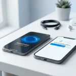 Cómo configurar un iPhone nuevo - Dos smartphones transfiriendo datos durante la configuración inicial