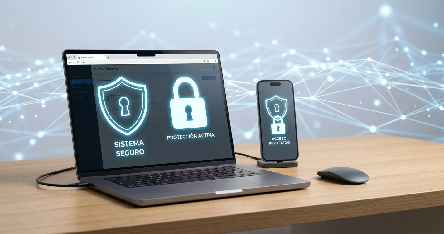Mejores VPN para México 2026 - Smartphone y laptop protegidos con una conexión VPN cifrada