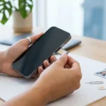 Portar número celular México 2026 - persona cambiando la tarjeta SIM de su smartphone para hacer portabilidad numérica