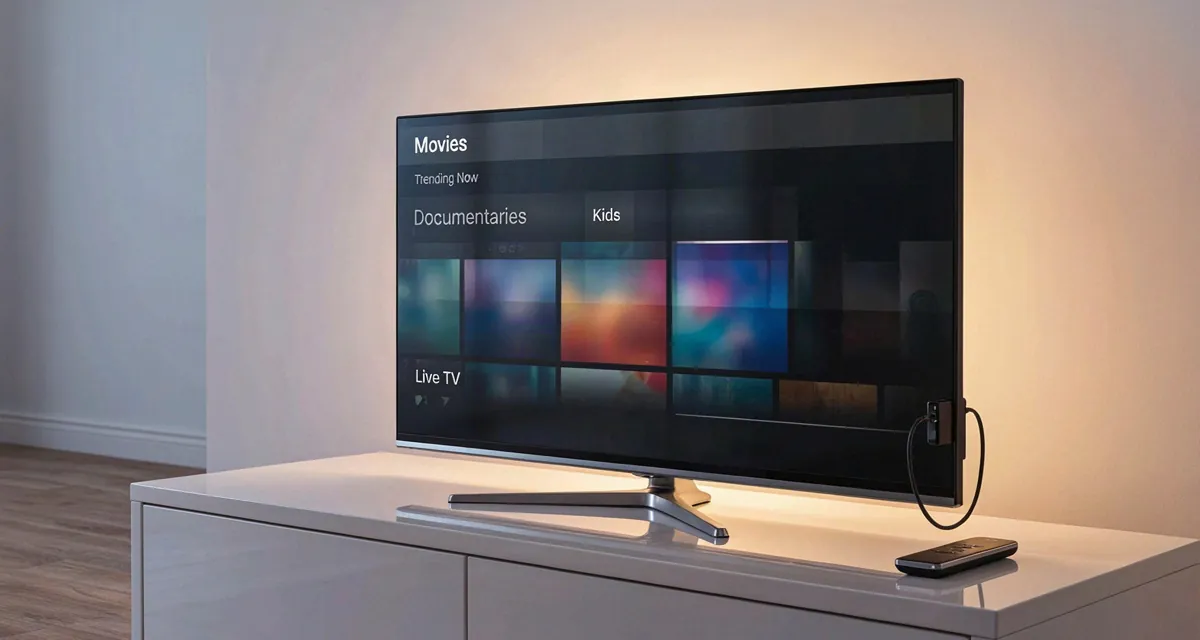 Cómo conectar TV no inteligente a WiFi: televisor antiguo con un dispositivo de streaming conectado al puerto HDMI