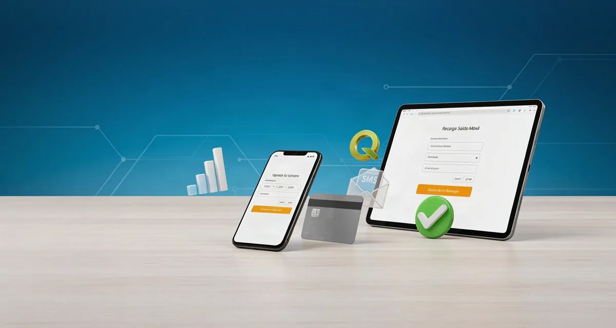 Comprar saldo Tigo Guatemala en 2026: smartphone con app de recarga, tarjeta bancaria y montos en quetzales
